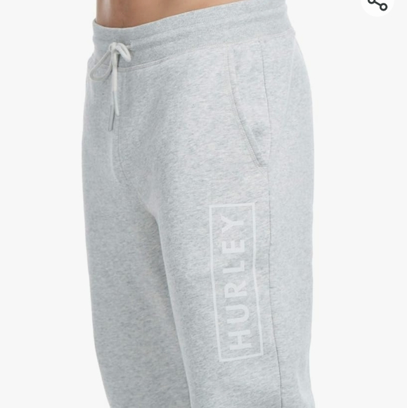 HURLEY NEW Boxed Logo Relaxed Fit Fleece Joggers - Picture 4 of 12